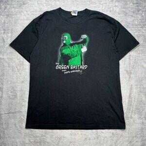 Trailer Park Boys Shirt Mens Large Black Vintage Green Bastard Bubbles Comedy